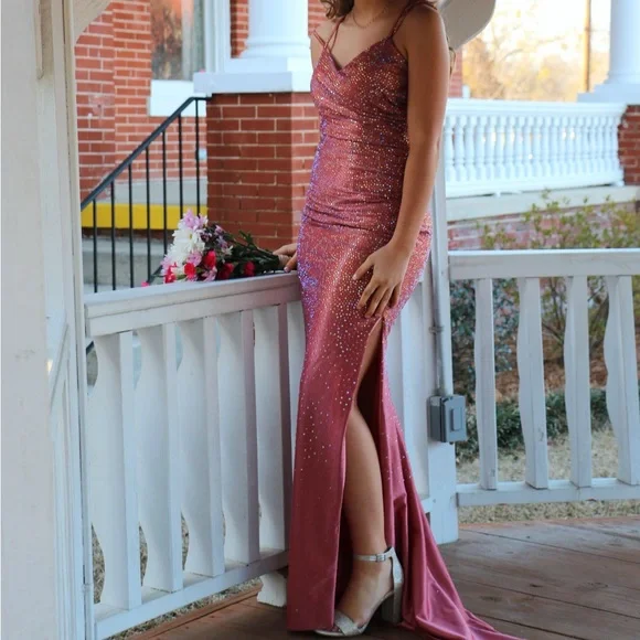 stella prom dress Stella Couture 25109 Long Prom Dress Red / 4